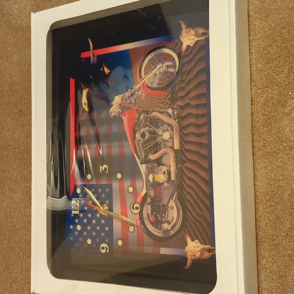Decorative Motorcycle Wall Clock - Picture 2 of 4